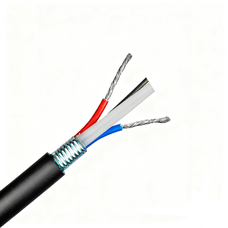 GDTS Opto electric composite Hybrid optical copper wire G652D 4 8 12 26 core opto GDTS fiber optic cable
