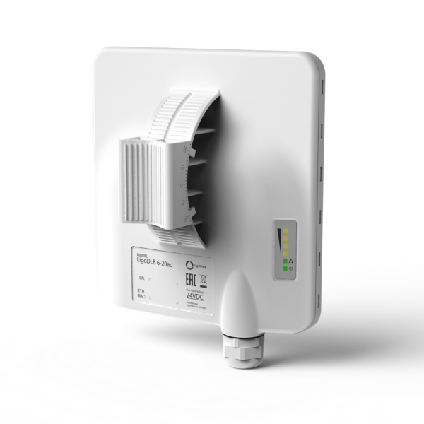 LigoDLB 6-20ac 6GHz 高性能低干扰802.11ac 工业级户外高性能无线设备 500Mbps 吞吐量_IP65 防护